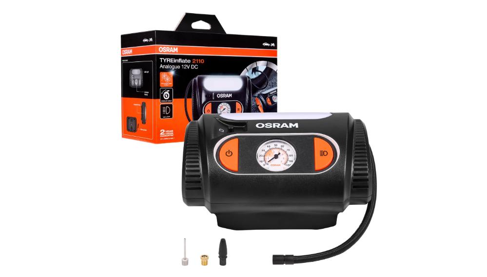 Компресор автомобільний з ліхтарем 12v (43671)