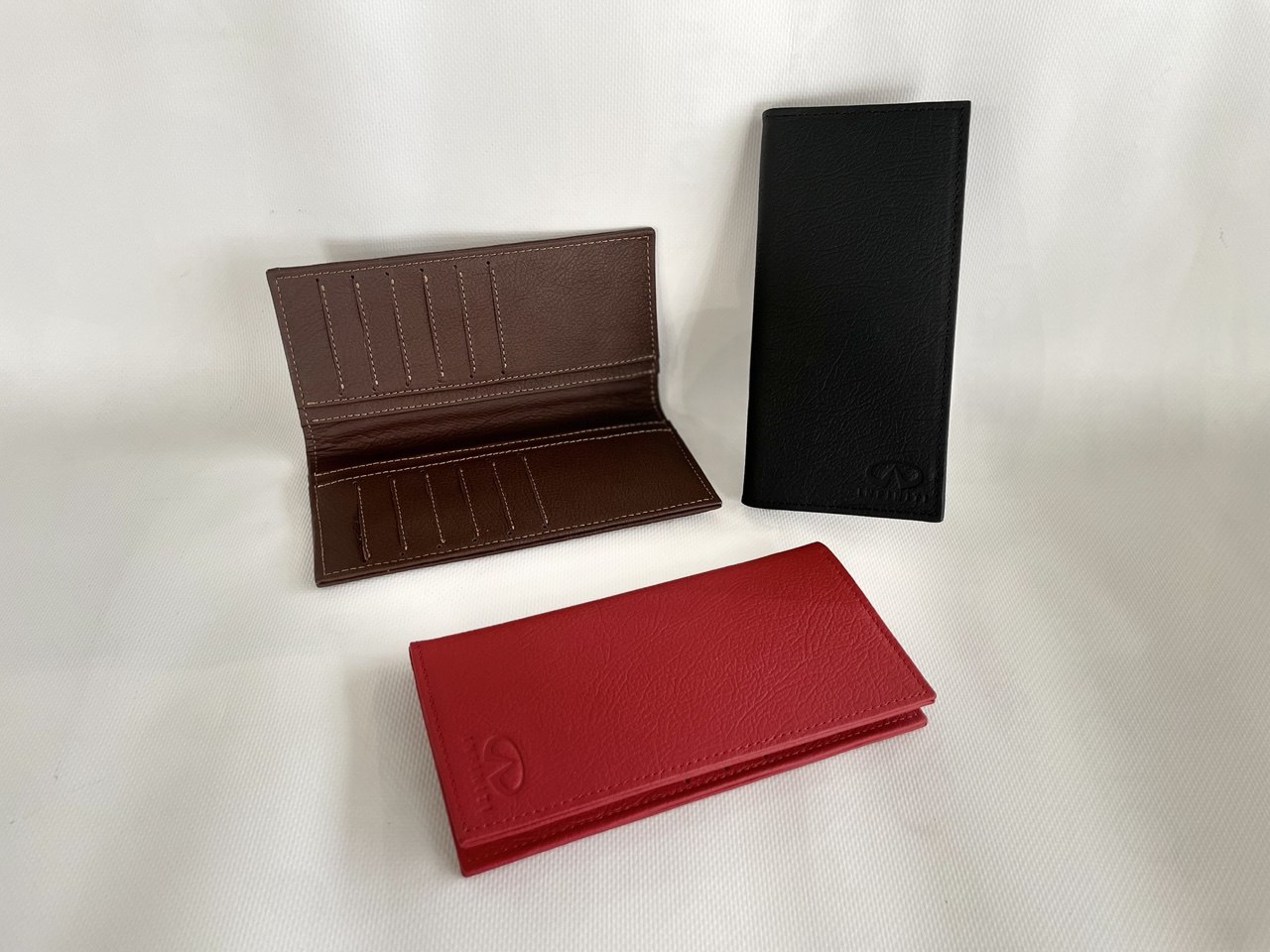 Гаманець довгий з логотипом Infiniti шкіра. (42458)