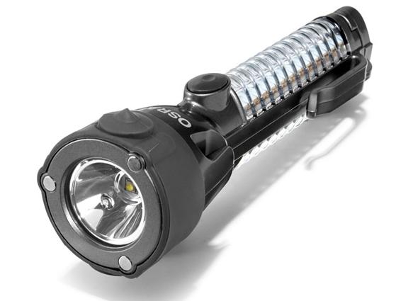 Аварійний молоток-ліхтарик з LED підсвіткою та лезом для пасу безпеки (42834)